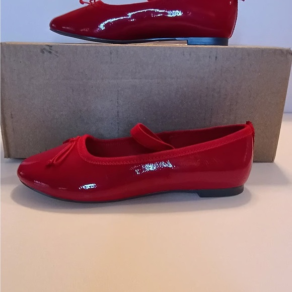 Girls red ballet flats - Picture 5 of 6